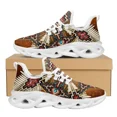 thumbnail image 1 of Zapatillas deportivas de malla con estampado tribal africano para mujer, cómodas, con plataforma y cordones, ligeras, para mujer, 1 of 6