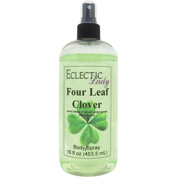 Four Leaf Clover Body Spray, Eclectic Lady, Hydrating Mist, Unisex, 16 oz