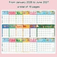 thumbnail image 2 of DIYMAG 2026 Wall Calendar,  Monthly Calendar, 14.6 x 11.8in Paper Calendar with Memo Space for Anniversaries/Festivals/Events（Jan. 2026 - Jun.2027）, 2 of 6