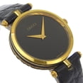 thumbnail image 3 of Pre-Owned Gucci Sherry Line Watch, Gold Plated, Quartz, Analog, Black Dial, Men's, 3 of 10