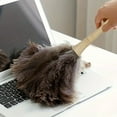 thumbnail image 6 of Hovilon Ostrich Feather Duster,12 inch Ostrich Feather Duster with Wood Handle Reusable, Fluffy Natural Genuine Handheld Feather Duster for Cleaning Supplies, Home, Car, Office, 6 of 6