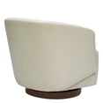 thumbnail image 4 of MINCETA Accent Chair,Modern Swivel Chairs for Living Room and Bedroom Reading with Wood Base,Performance Fabric in Beige, 4 of 5