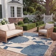 thumbnail image 4 of Safavieh Courtyard Tyson Floral Indoor/Outdoor Area Rug, Beige/Blue, 5'3" x 7'7", 4 of 17