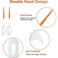 thumbnail image 5 of 200 cepillos interdentales, cepillo interdental de silicona de doble cara, cepillo de dientes de silicona suave, herramienta de limpieza de hilo dental, palillo de dientes de higie, 5 of 5