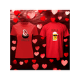 thumbnail image 1 of Playera Duo Parejas Con Impresion De La Pareja Perfecta Con Cerveza 14 De Febrero San Valentin Color Rojo Talla Grande Marca Emil SaEs, 1 of 4