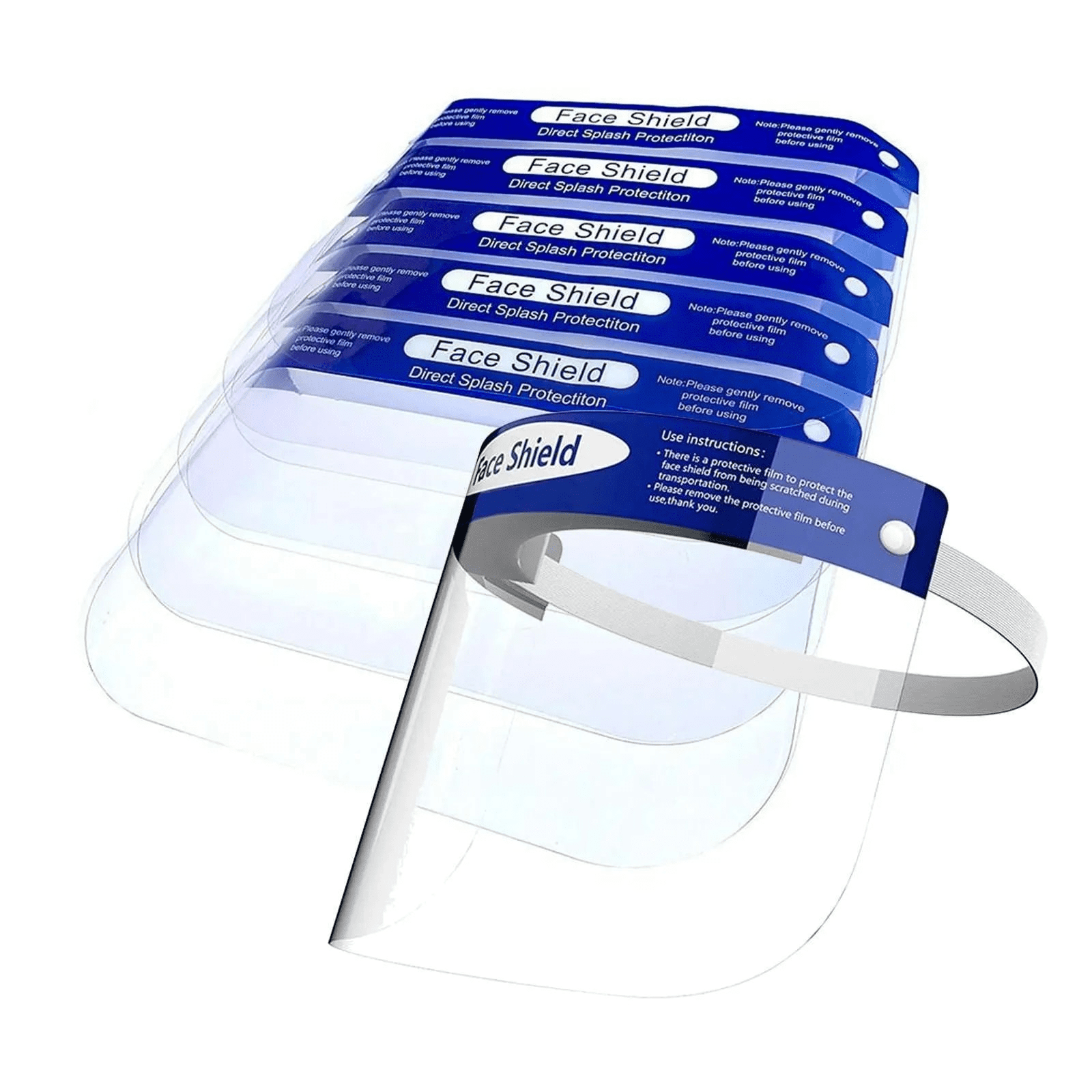 25pcs, Face Shield, universal Fit