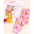 thumbnail image 2 of Pokemon Girls Pink Long Sleeve Long Leg Pyjama Set, 2 of 5