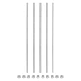 thumbnail image 1 of 5Pack M5 x 150mm Fully Threaded Rod with 10 Pack Hex Nuts, 1.25mm Thread Pitch 304 Stainless Steel, 1 of 7