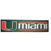 MIAMI HURRICANES 8' WIDE OFFICIAL TAILGATE BANNER