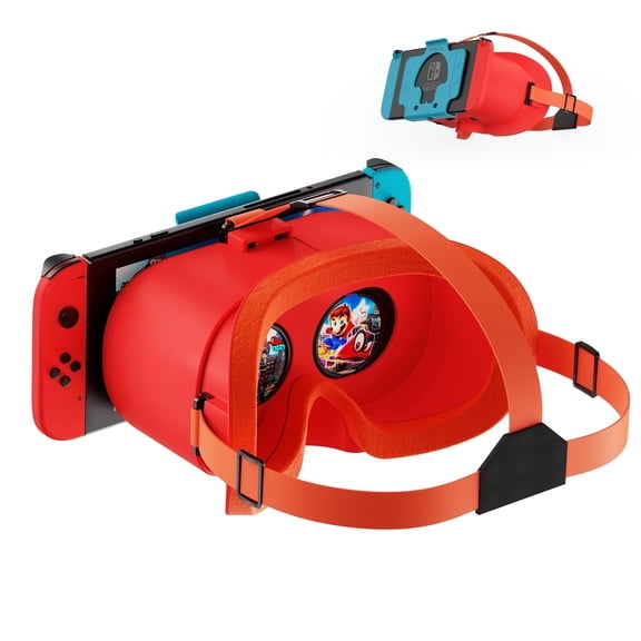 Nintendo Switch & OLED Upgraded VR Headset with Adjustable HD Lenses, Breathable Comfort Strap & Extended View | Official Labo VR Kit Compatible