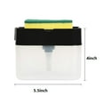 thumbnail image 3 of Soap Pump Dispenser and Sponge Holder 2-in-1, Dish Soap Dispenser for Kitchen Sink Dishwashing Soap Dispenser Caddy 13 Ounces, 3 of 7