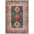 thumbnail image 2 of nuLOOM Qiana Emblem Fringe Runner Rug, 2' 8" x 8', Blue, 2 of 2