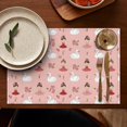 thumbnail image 5 of Pink Ballerina Swan Pattern Summer Placemats Table Placemats Set Of 4-Linen Kitchen Washable Placemats Table Mats 11.8"x17.7"Non-Slip Heat Resistant, 5 of 6