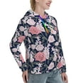 thumbnail image 6 of Sikiie Rose Flowers Women's Casual Hoodies Long Sleeve Lightweight Pullover Tops Loose Sweatshirt-XX-Large, 6 of 7