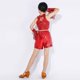 thumbnail image 5 of Cowsor Girls Sequin Dance Dress Costume Fringe Latin Dresses Spaghetti Strap Tassel Outfit, 5 of 5