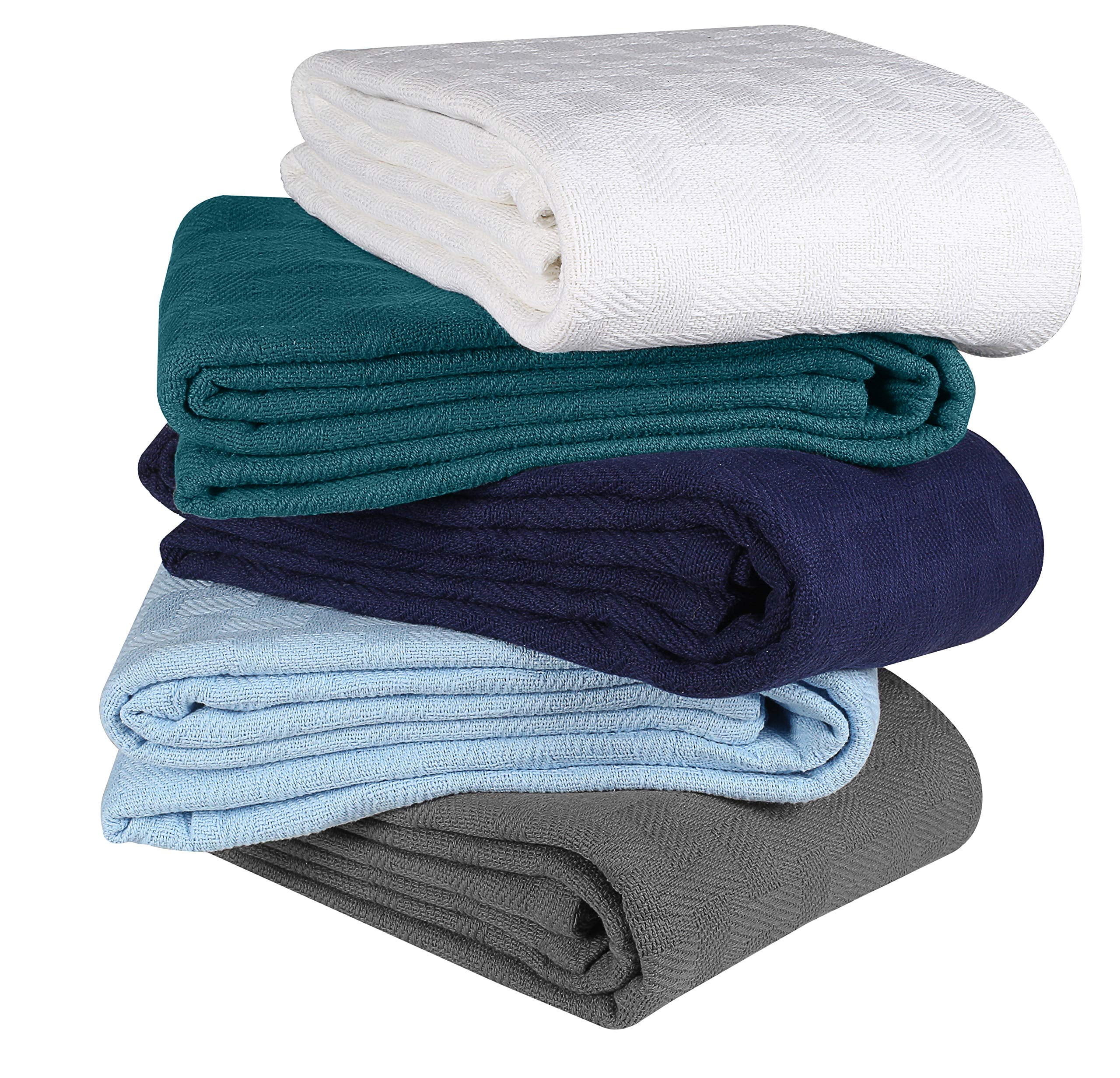 Buy GLAMBURG 100 Cotton Bed Blanket, Breathable Bed Blanket King Size