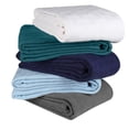 thumbnail image 3 of GLAMBURG 100% Cotton Bed Blanket, Breathable Bed Blanket Queen Size, Cotton Thermal Blankets Full - Queen Size, Perfect for Layering Any Bed for All Season - White, 3 of 6