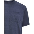 thumbnail image 2 of Expert Brand USA-Made Men's Athletic Heather Crewneck T-Shirt, Dark Heather Navy, Large, 2 of 4
