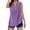 Purple, variant on Mgmyaa Women's Casual Tank Tops Summer Sleeveless V Neck Split Hem Shirt Tops
