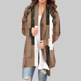 thumbnail image 2 of Cardigan pour Femmes à Manches Longues, Ouvert à l'Avant, Cardigan Léger Chic, Veste Décontractée d'Automne, 2 of 6
