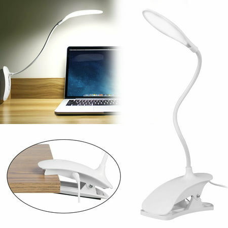 14 LED Flexible Reading Light Clip-on Clamp Bed Table Desk Lamp Touch Sensor USB Powered 1.2m Cord Can Clamp to Book, Shelf, Cupboard, Pianos, Music score,