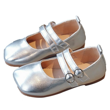 

FLMEI Little Girls Dress Shoes Toddler Soft Soled Flats Wedding Party Princess Shoes for Girls Spring Autumn Lleather Shoes for Little/Big Kids