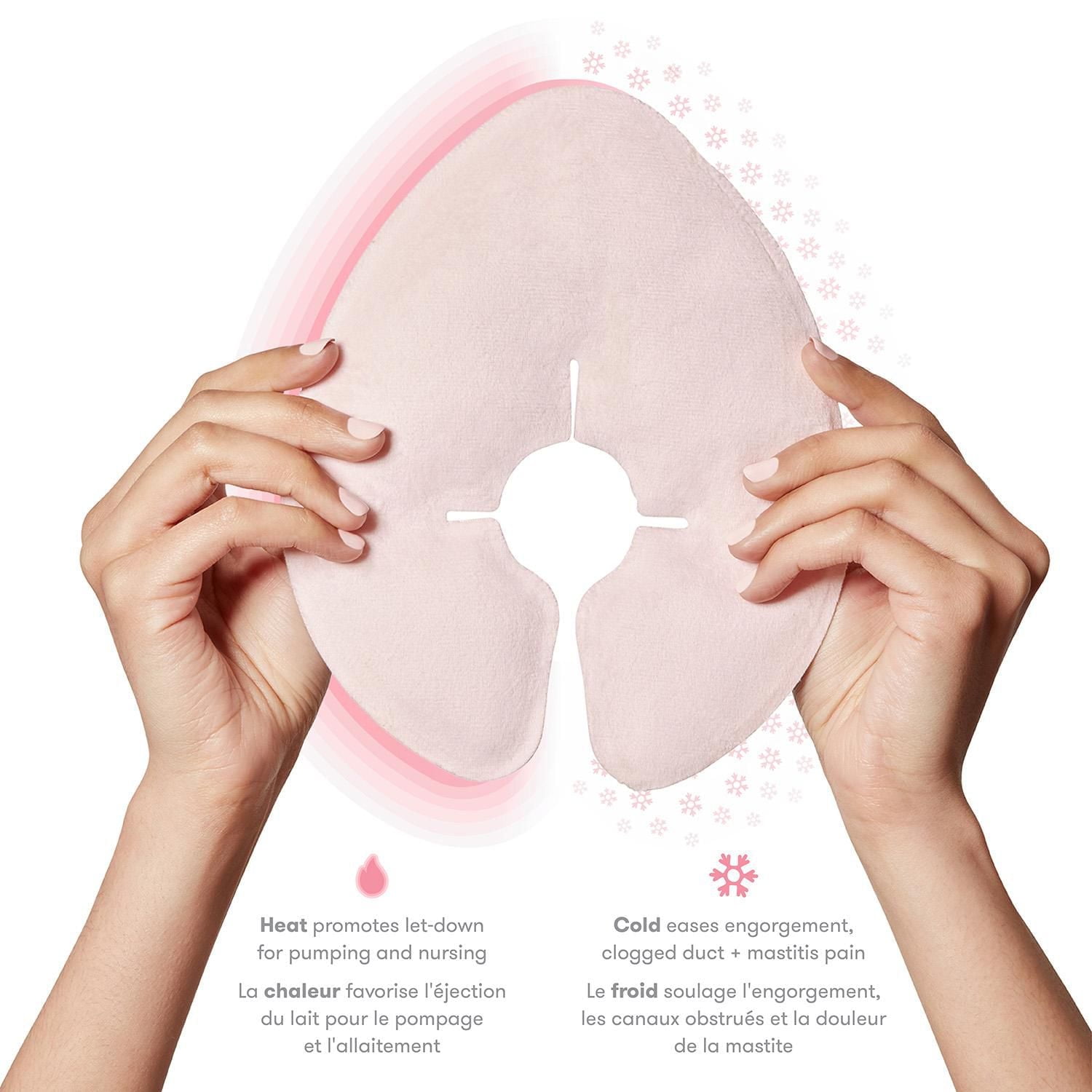 Frida Mom - Packs de thérapie d'allaitement, packs de thérapie par le froid et le chaud, essentiels de l'allaitement pour le soulagement de la douleur, le soutien à la lactation et la récupération pos