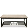 thumbnail image 1 of Bowery Hill Contemporary Coffee Table in Alabaster Travertine, 1 of 5
