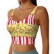 thumbnail image 2 of Balery Popcorn Sujetadores deportivos con espalda cruzada para mujer, acolchados, sin costuras, de alto impacto, ideales para yoga, gimnasio, entrenamiento y fitness.-X-Large, 2 of 8