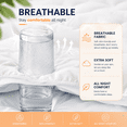 thumbnail image 4 of Yalamila Twin Size Waterproof Mattress Pad, 8-21" Deep Pocket, White Quilted Fitted Topper Protector, Anti-Slip Ultra Soft Breathable Noiseless Washable, 4 of 9