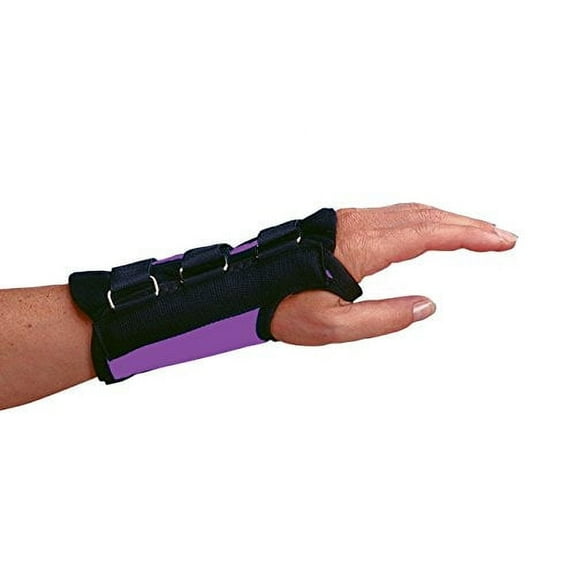 Rolyan D-Ring Right Wrist Brace, Purple, x-Small, 6.25" Long, 1 Pack