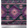 thumbnail image 3 of Soimoi Rayon Crepe Fabric Aztec Panel Fabric Prints by Yard 46 Inch Wide, 3 of 3