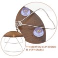 thumbnail image 3 of OULII Couch Arm Table Tray Natural Wood Temporary Table for Elderly 1Set, 3 of 5