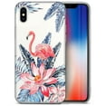 thumbnail image 1 of Case Yard iPhone-X Case Clear Soft & Flexible TPU Ultra Low Profile Slim Fit Thin Shockproof Transparent Bumper Protective Cover Drop Protective Cell Phone Cases (Flamingo), 1 of 8