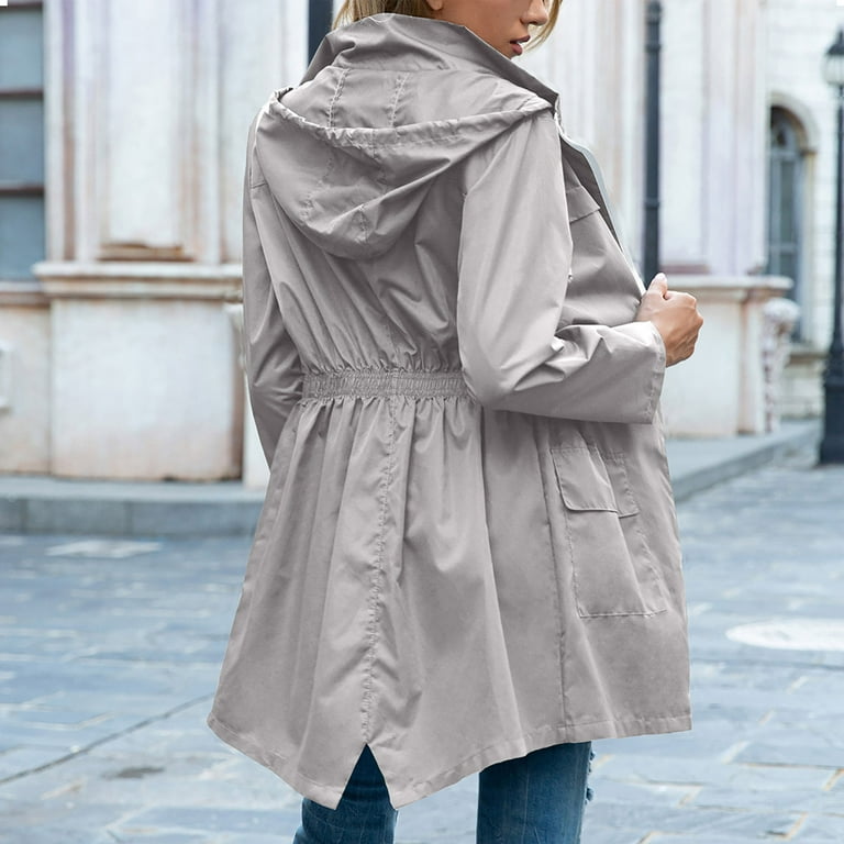CHGBMOK Women Light Rain Jacket Waterproof Active Outdoor CHGBMOK Women Light Rain Jacket Waterproof Active Outdoor