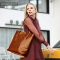 thumbnail image 2 of Bolso Kattee Vintage de piel auténtica para mujer, 2 of 6