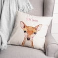 thumbnail image 3 of Creative Products Stay Sweet Deer 18x18 Spun Poly Pillow, 3 of 3