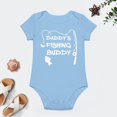 thumbnail image 4 of Daddy's Fishing Buddy - Baby Clothes - Funny Newborn Bodysuit Outfits for Boys And Girls Sky Blue-style 24months, 4 of 7