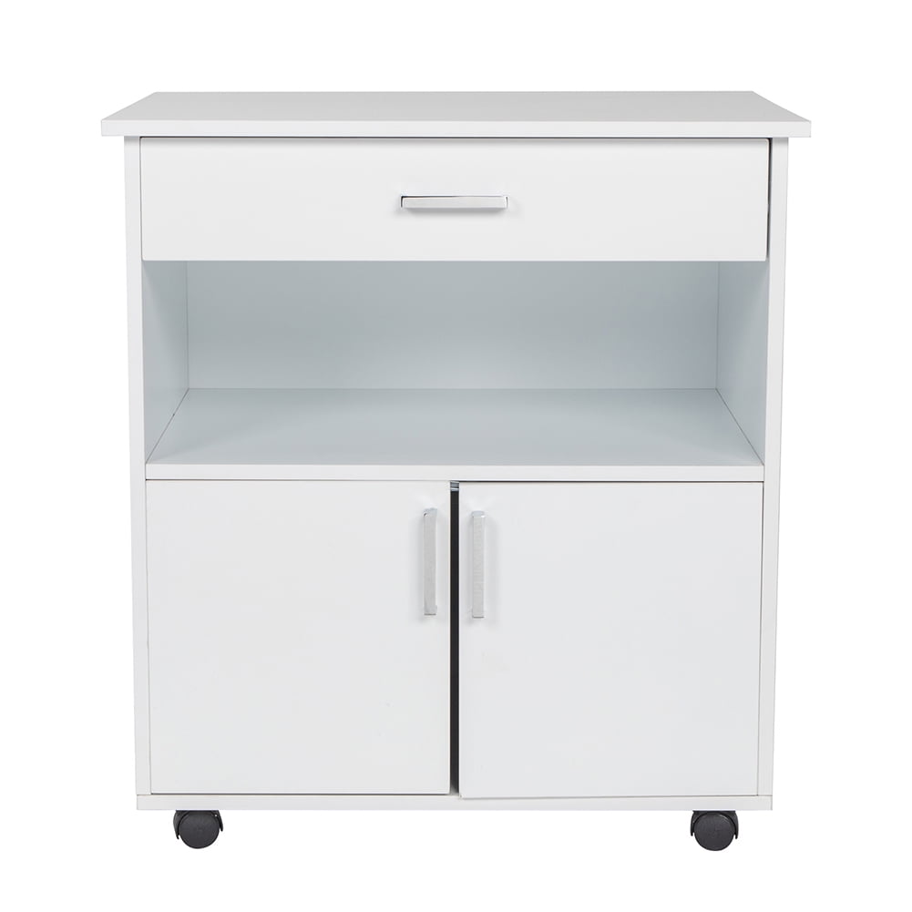 Kepooman Office File Cabinets, One Drawer One Layer Frame Double Doors MDF and PVC - White Kepooman Office File Cabinets, One Drawer One Layer Frame Double Doors MDF and PVC - White