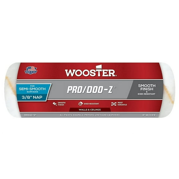 72-Pack of 9” x 3/8” Nap Wooster RR642 Pro/Doo-Z Professional Woven Roller Cover