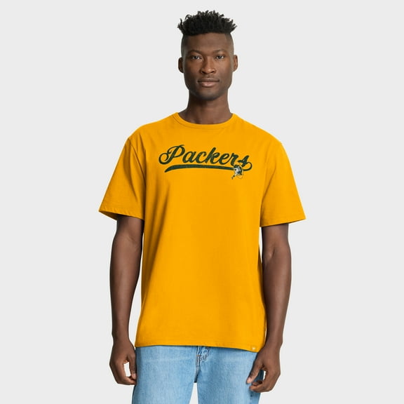 Men's Fanatics Gold Green Bay Packers Fluid Motion Legacy T-Shirt
