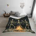 thumbnail image 5 of Halloween Throw Blankets Super Soft Blanket Halloween Bat Pumpkin Cozy Blanket for Bedroom and Living Room 50"X40", 5 of 6