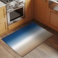 thumbnail image 2 of Area Rug 2x3ft Blue to Brown Gradient Ombre Area Rugs Washable Low Pile Floor Carpet for Bedroom, Watercolor Abstract Art Non Slip Soft Rugs for Living Room Entryway Dining Room, 2 of 9