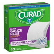 Curad Pro Gauze Pads, 4 x 4 inches - 10 Ea, 6 Pack