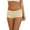 Beige, variant on jjayotai Womens Underpants Clearance Women's Solid Color Mid Waist Comfortable And Breathable Flat Foot Underwear
