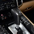 thumbnail image 4 of For For Cayenne 958 2011-2017 Carbon Fiber Gear Shift Knob Cover Trim New, 4 of 8