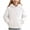 White, variant on JZEJING Girls Hoodies Size 10-12 Solid Color Fleece Hooded Top Fall Winter Long Sleeve Pullover Sweatshirt with Pocket 2026