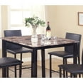 thumbnail image 5 of Roundhill Furniture Citico Counter Dining Set w/Laminated Faux Marble Top Black, 5 of 5