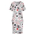 thumbnail image 3 of Playing Cards Loose Pocket Dress prom dresses 2025 evening dresses luxury 2025 Cocktail of dresses, 3 of 6