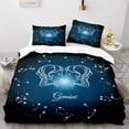thumbnail image 1 of HEFEI,Gemini K# 3d Digital Printing Constellation Three-piece Set Four-piece Size Quilt Cover, 1 of 2